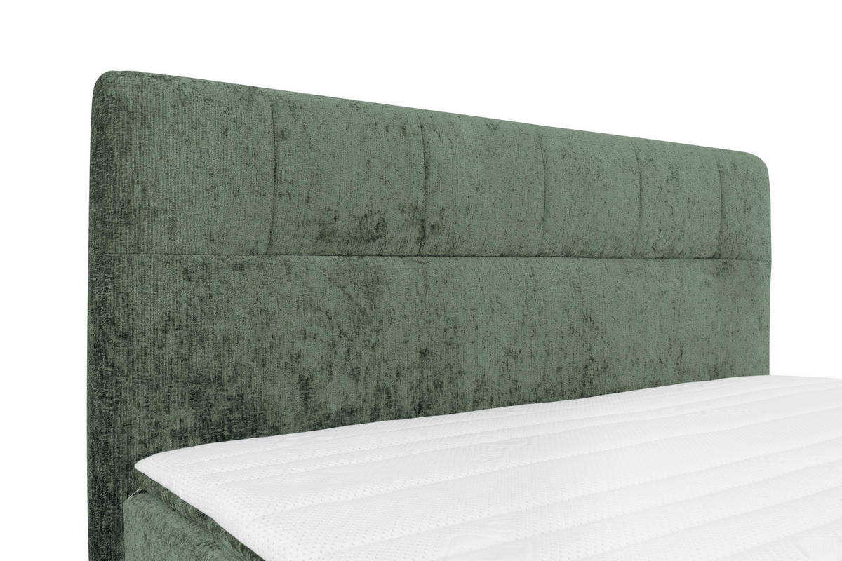 BOXSPRINGBETT 180/200 cm  in Mintgrün  - Schwarz/Mintgrün, Design, Textil/Metall (180/200cm) - Esposa
