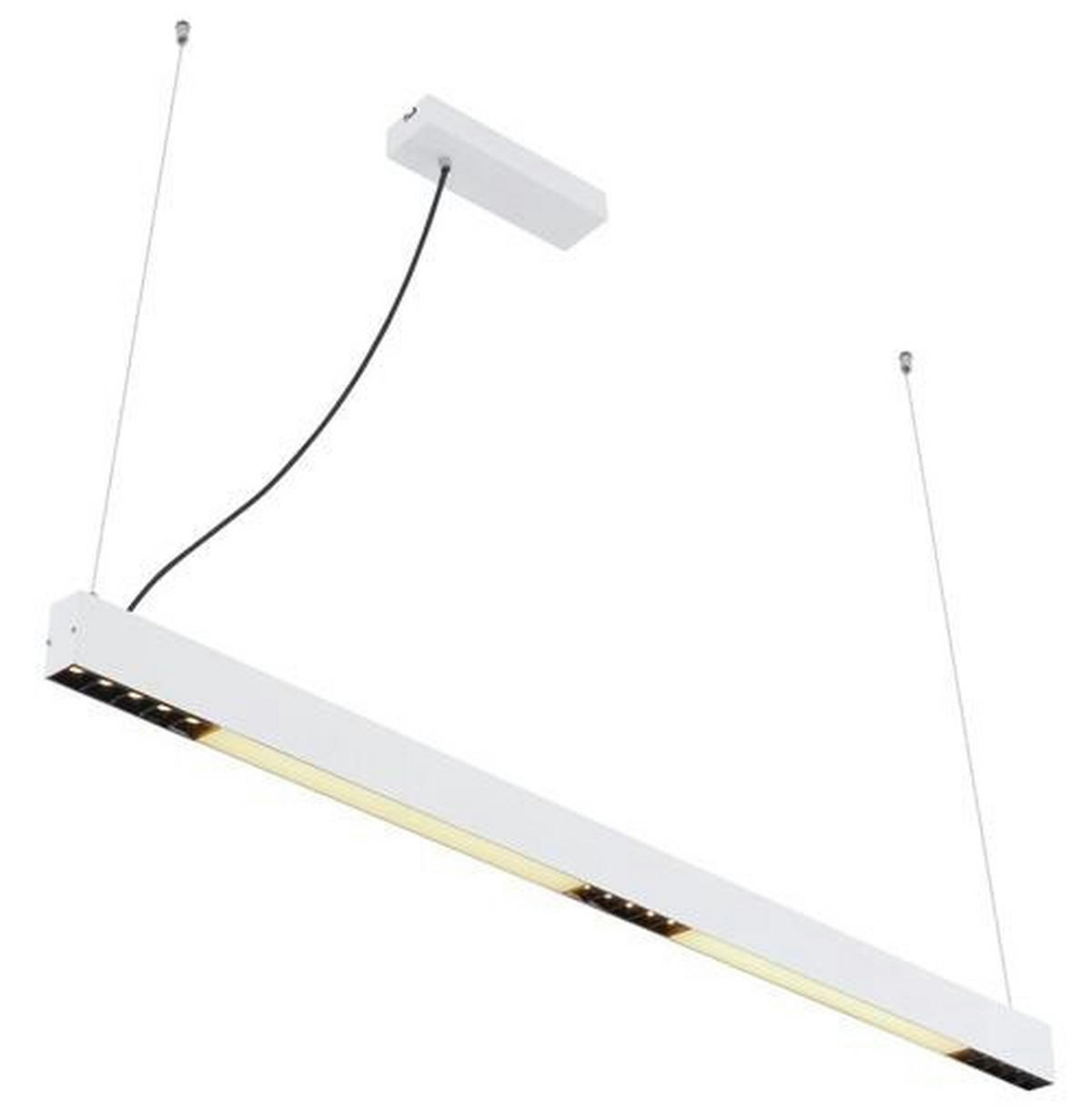 VISEČA LED-SVETILKA  Hodari //3000-6000 K// - bela, Design, kovina/umetna masa (119/7/120cm) - Globo