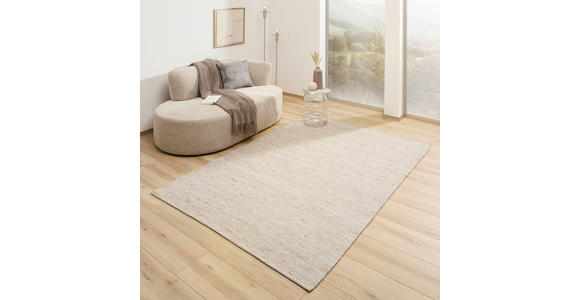 HANDWEBTEPPICH 60/110 cm Beige  - Beige, Basics, Textil (60/110cm) - Linea Natura