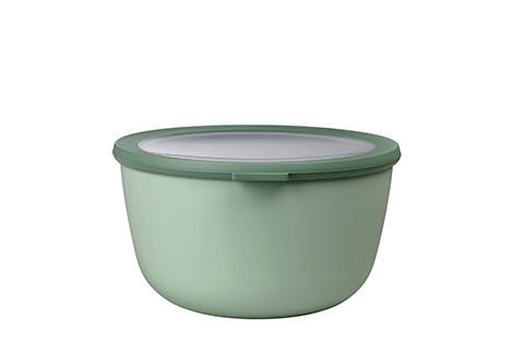 VORRATSDOSE CIRQULA 3.0 L - Transparent/Salbeigrün, KONVENTIONELL, Kunststoff (24/13/23cm) - Mepal