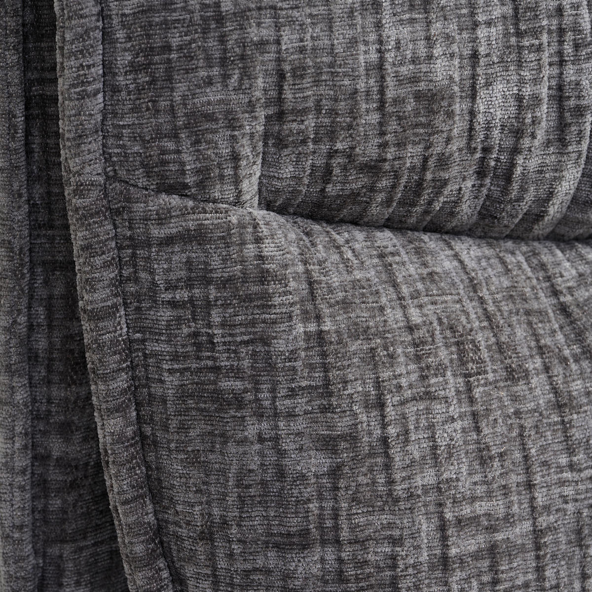 ARMLEHNSTUHL  in Leinenoptik  - Eichefarben/Grau, LIFESTYLE, Holz/Textil (63/91/64cm) - MID.YOU