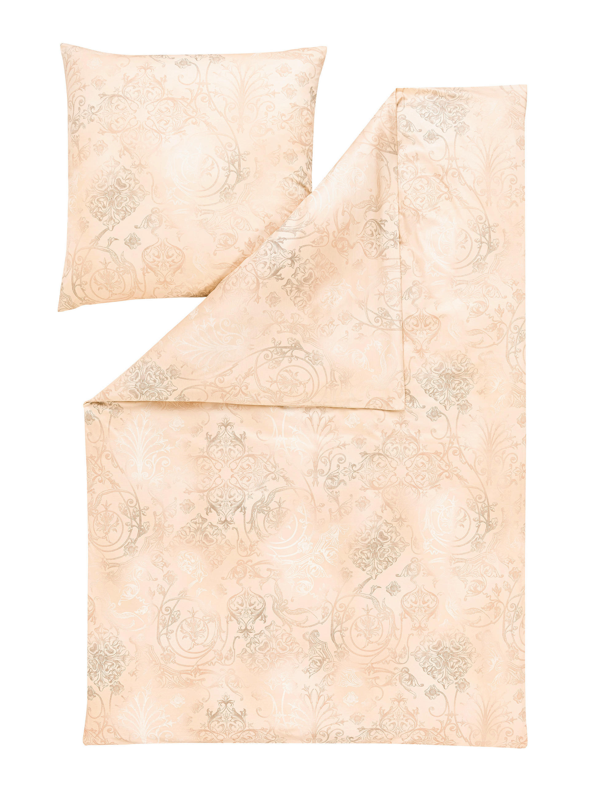 BETTWÄSCHESET 2-teilig Atelier Interlock-Jersey 160/210 cm  - Sandfarben, Basics, Textil (160/210cm) - Estella