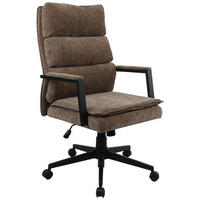CHEFSESSEL  in Webstoff Grau  - Schwarz/Grau, Modern, Kunststoff/Textil (58/110-120/62cm) - MID.YOU