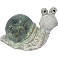 OKRASNI POLŽ - zelena, Trendi, keramika (18,5/9,5/13cm)