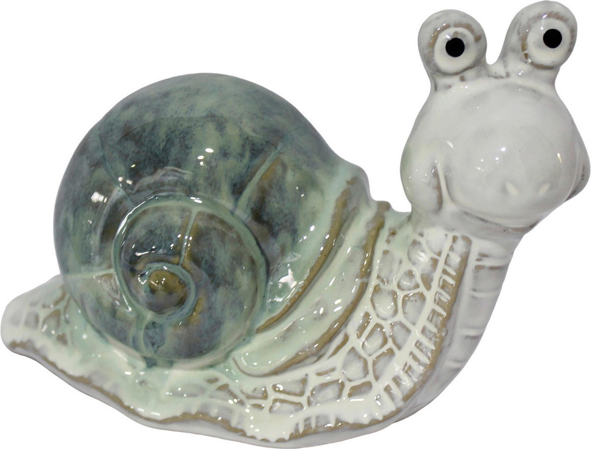 OKRASNI POLŽ - zelena, Trendi, keramika (18,5/9,5/13cm)