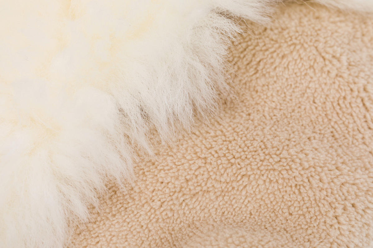BUGGY-FUSSSACK Fluffy  - Naturfarben, Basics, Leder/Textil (50/100cm) - Jimmylee