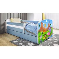 KINDER-/JUNIORBETT - Blau/Birkefarben, MODERN, Holz/Holzwerkstoff (80/160cm) - MID.YOU
