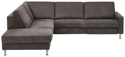 ROHOVÁ SEDAČKA, textil, antracitová - antracitová/barvy hliníku, Design, kov/textil (242/275cm) - Dieter Knoll