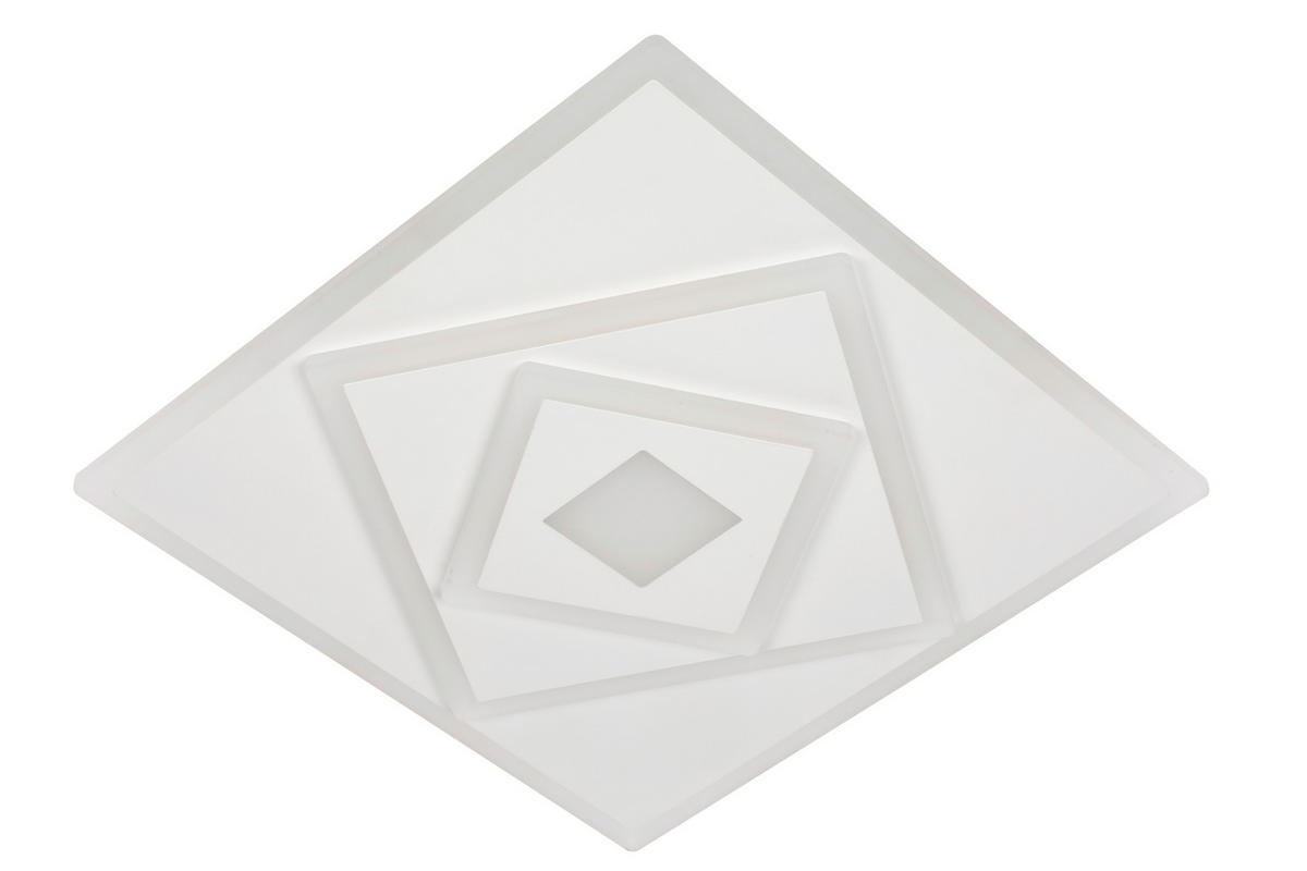 LED-DECKENLEUCHTE 40/40/6 cm   - Weiß, Trend, Kunststoff/Metall (40/40/6cm) - Novel