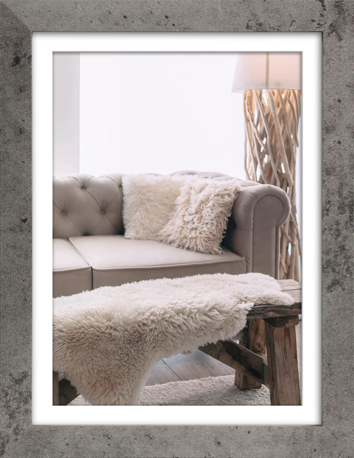 BILDERRAHMEN - Hellgrau, Basics, Glas/Holzwerkstoff (17/1.5/22,1cm)