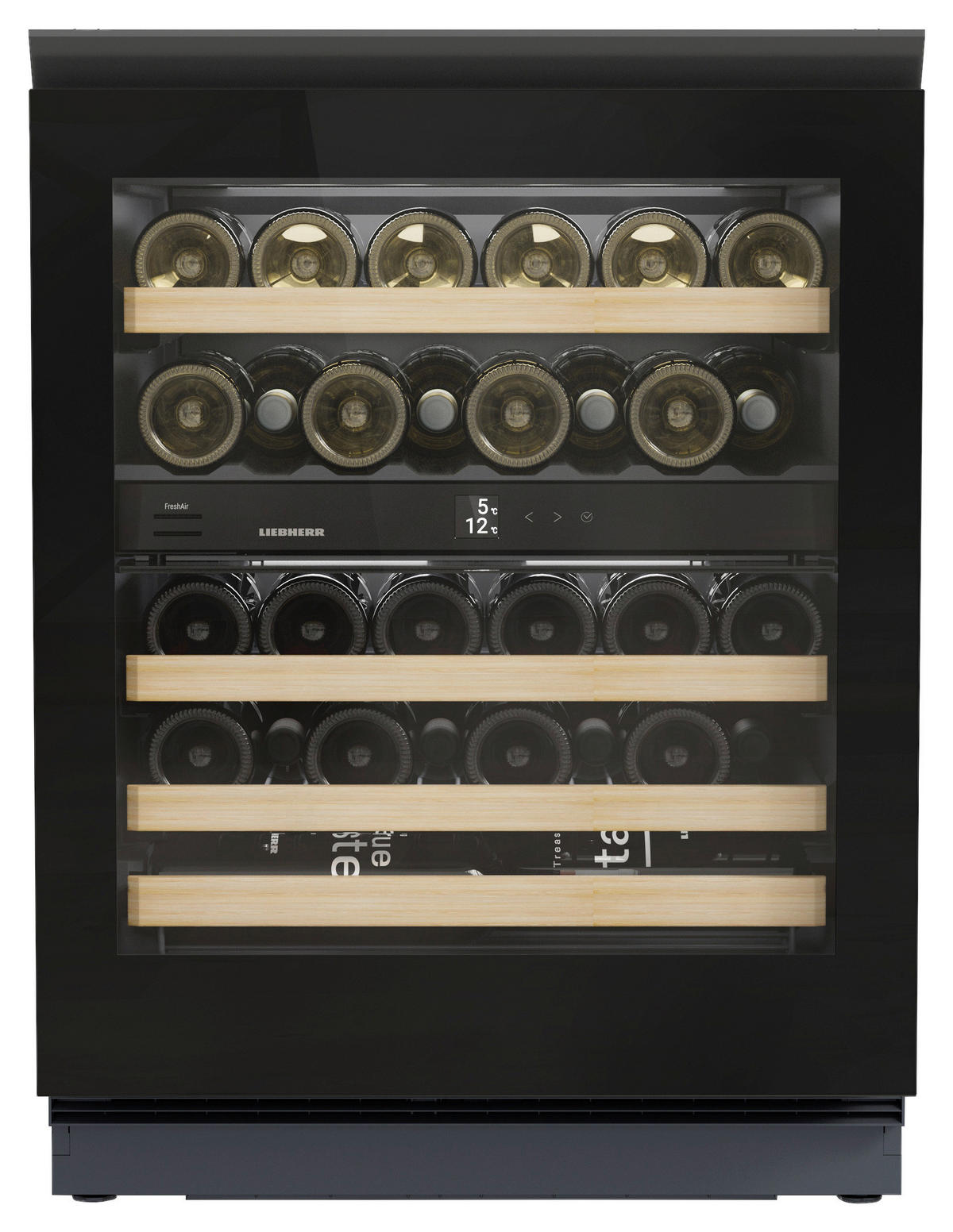 WEINKÜHLSCHRANK UWGB3632  - Schwarz, Basics, Holz/Metall (59,7/81,9/57,9cm) - Liebherr