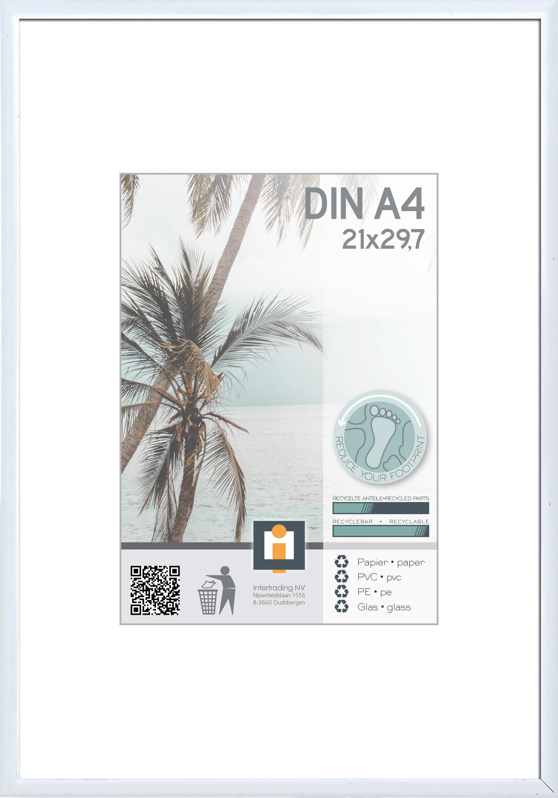 BILDERRAHMEN - Weiß, Basics, Glas/Kunststoff (30,7/22,1cm)