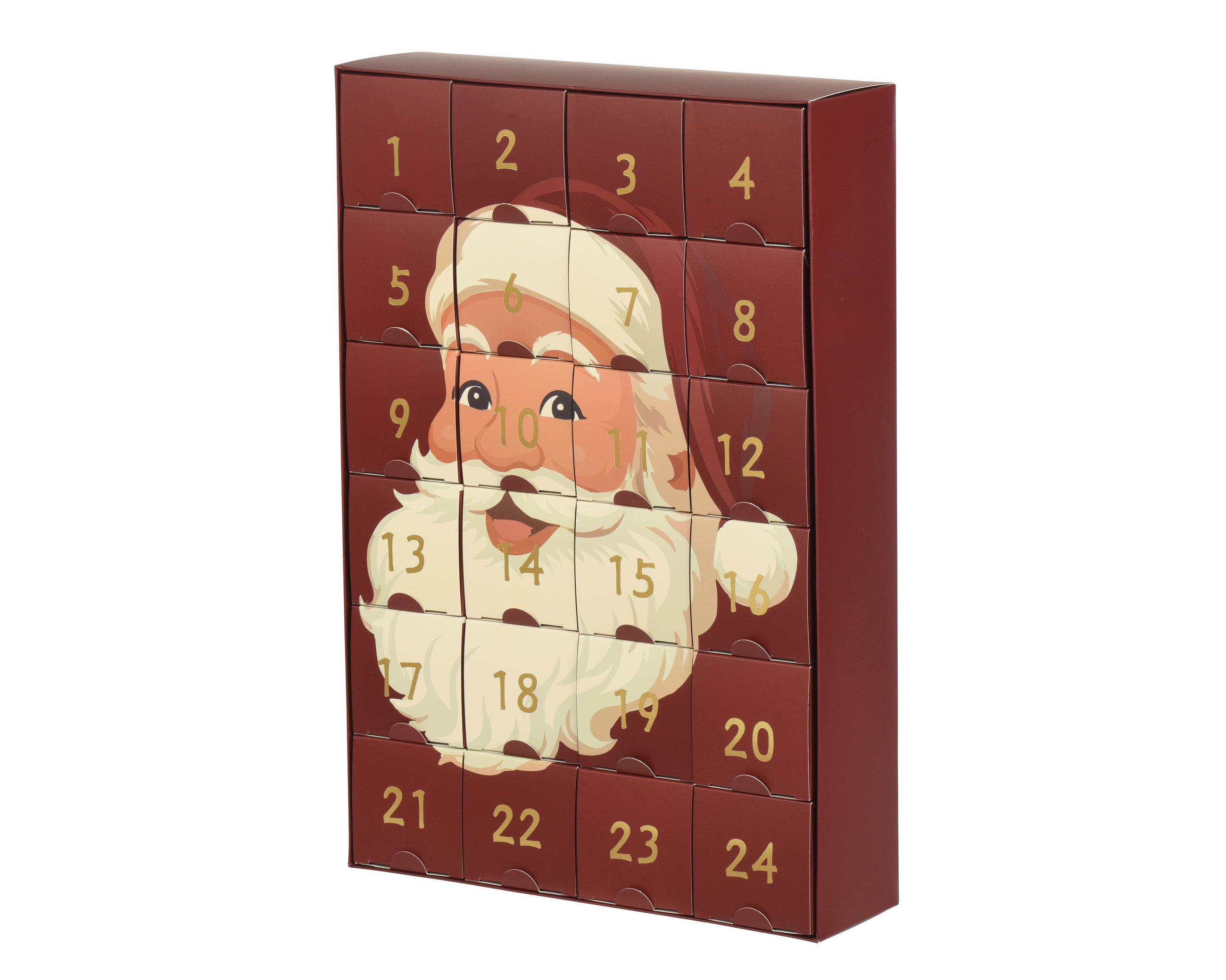 ADVENTSKALENDER  - Rot, Basics, Papier (24.3/7.3/36.3cm)