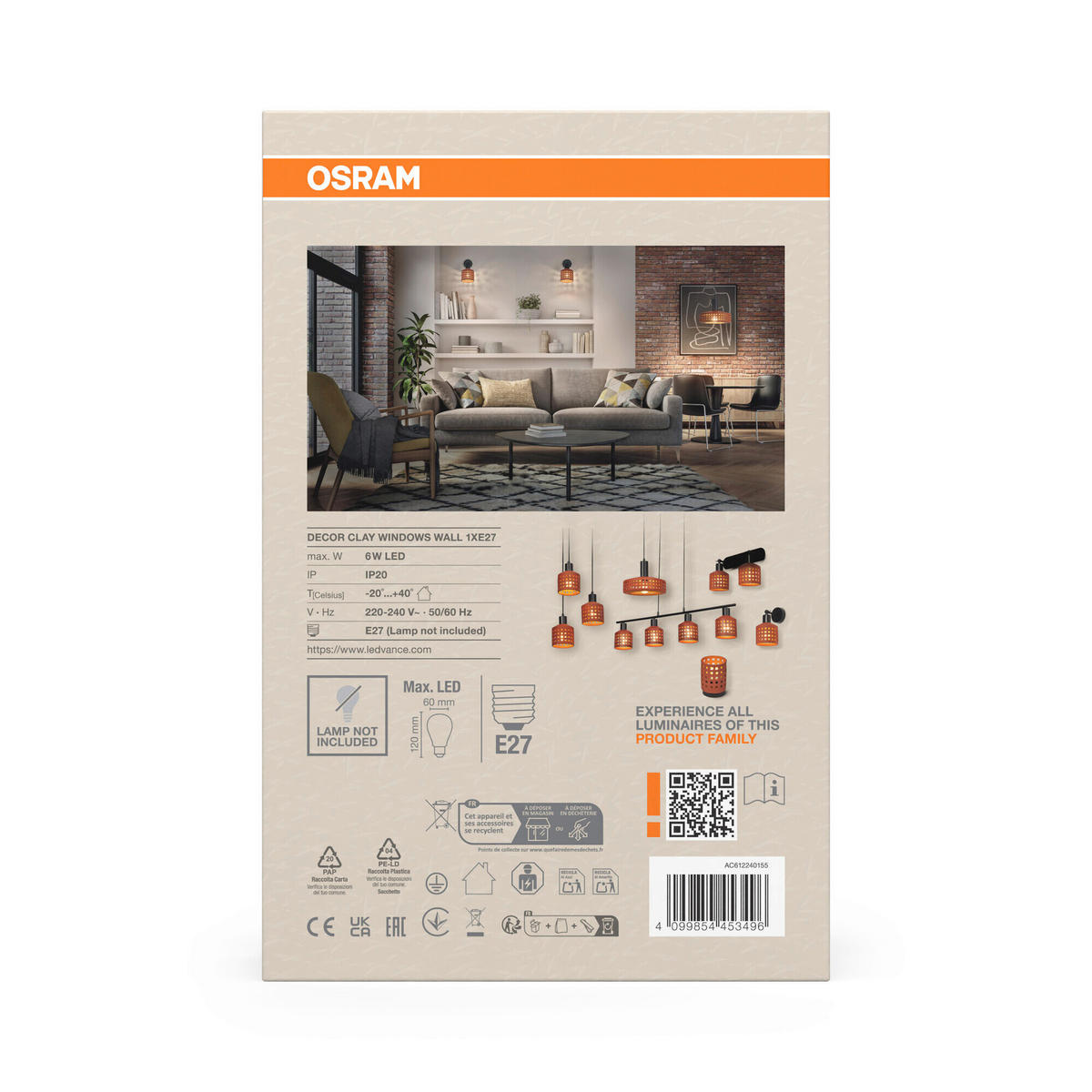 STRAHLER 12.5/16.8/23.2 cm   - Braun, Basics, Keramik/Metall (12.5/16.8/23.2cm) - Osram