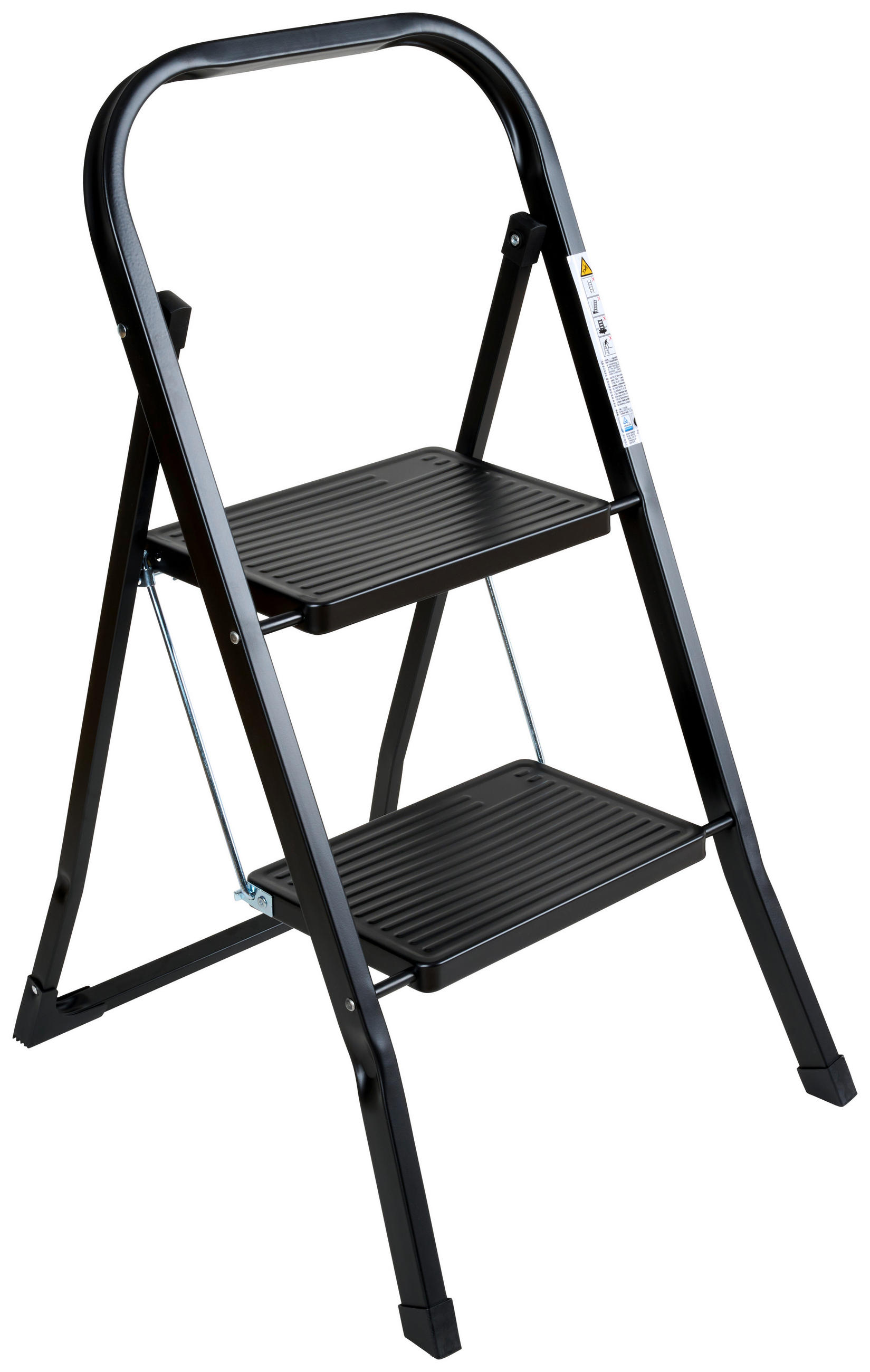 ÖSSZECSUKHATÓ FELLÉPŐ - fekete, Basics, fém (47/54,5/82cm)