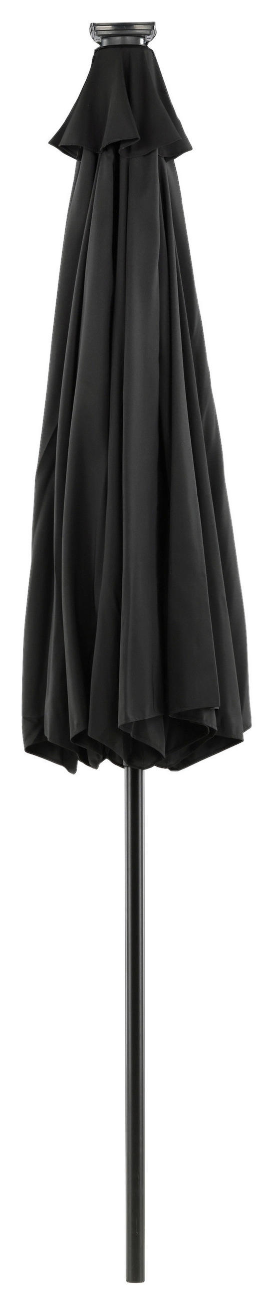 SONNENSCHIRM 270 cm  - Schwarz, KONVENTIONELL (270/241/270cm) - Gardenson