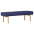 HOCKERBANK in Holz, Textil Blau - Blau/Buchefarben, KONVENTIONELL, Holz/Textil (160/50/46cm) - Cantus HOCKERBANK in Holz, Textil Blau - Blau/Buchefarben, KONVENTIONELL, Holz/Textil (160/50/46cm) - Cantus
