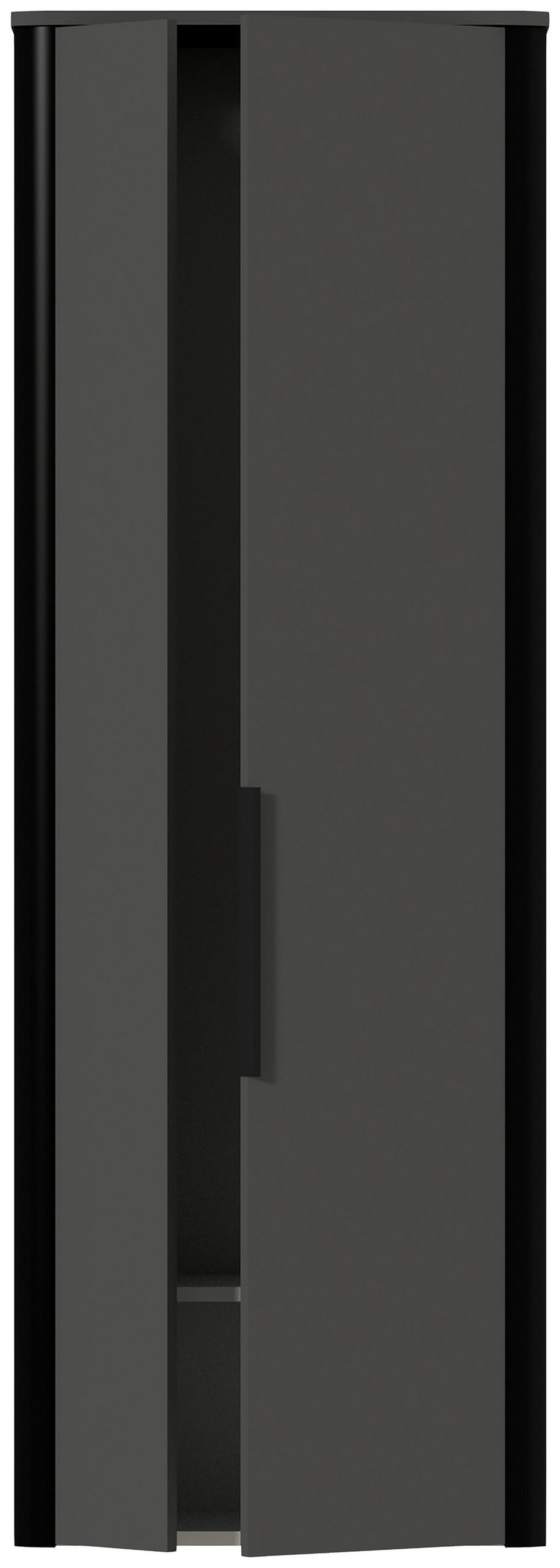 GARDEROBENSCHRANK 66/191/34 cm  - Anthrazit/Schwarz, Design, Holzwerkstoff/Metall (66/191/34cm) - Dieter Knoll