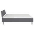 BETT 140/200 cm  in Grau  - Alufarben/Grau, Design, Holzwerkstoff/Metall (140/200cm) - Carryhome