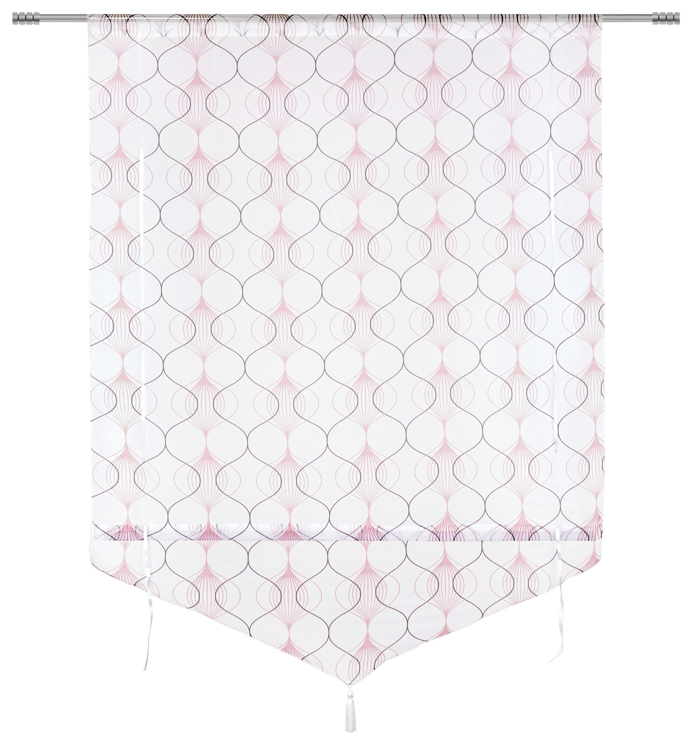 Raffrollo Nele Halbtransparent 80x140 cm Schnurzug