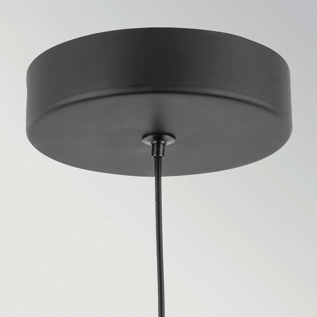 LED-HÄNGELEUCHTE Alora Mood 15,2/24,1 cm  - Walnussfarben/Schwarz, Design, Glas/Metall (15,2/24,1cm) - Elstead Lighting