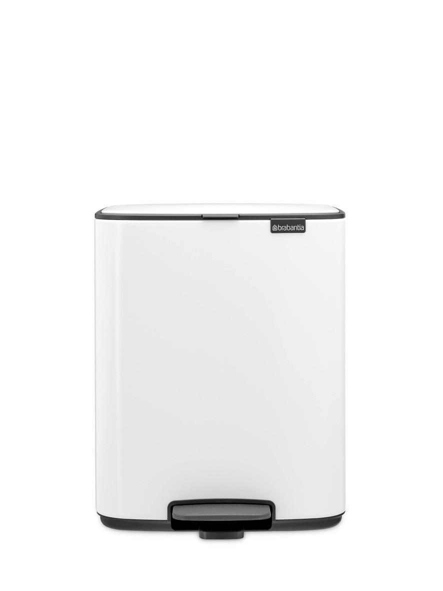 KOŠ S NOŽNOM PAPUČICOM  12 l  Bo  - bijela/antracit, Design, metal/plastika (29/36,5/25,5cm) - Brabantia