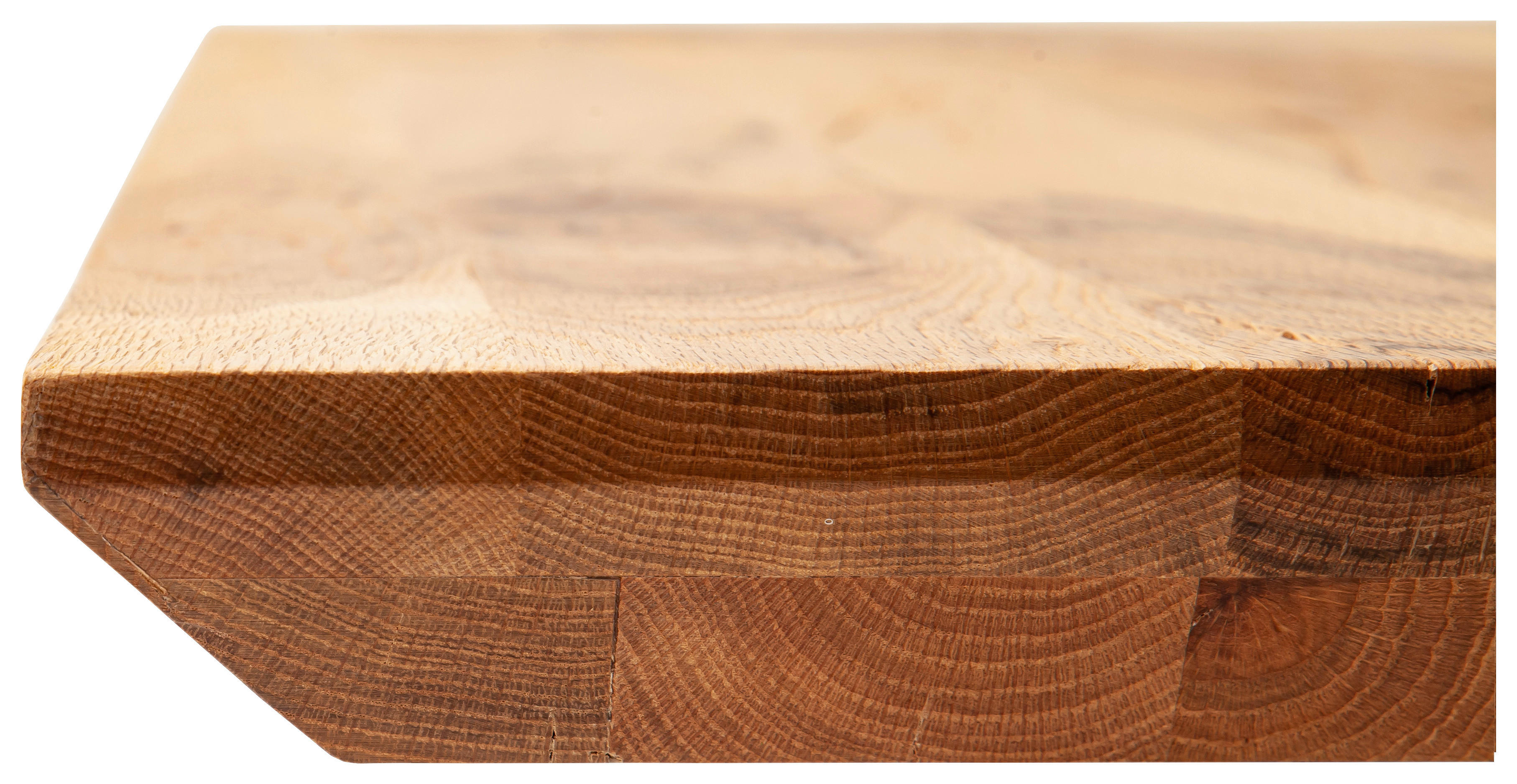 Tischplatte - Schweizer Kante 220/100/6 cm Wildeiche massiv Holz Wildeiche  - Wildeiche, Design, Holz (220/100/6cm) - Waldwelt