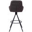 BARHOCKER in Grau, Schwarz - Schwarz/Grau, Design, Textil/Metall (50/104/53cm) - Novel BARHOCKER in Grau, Schwarz - Schwarz/Grau, Design, Textil/Metall (50/104/53cm) - Novel