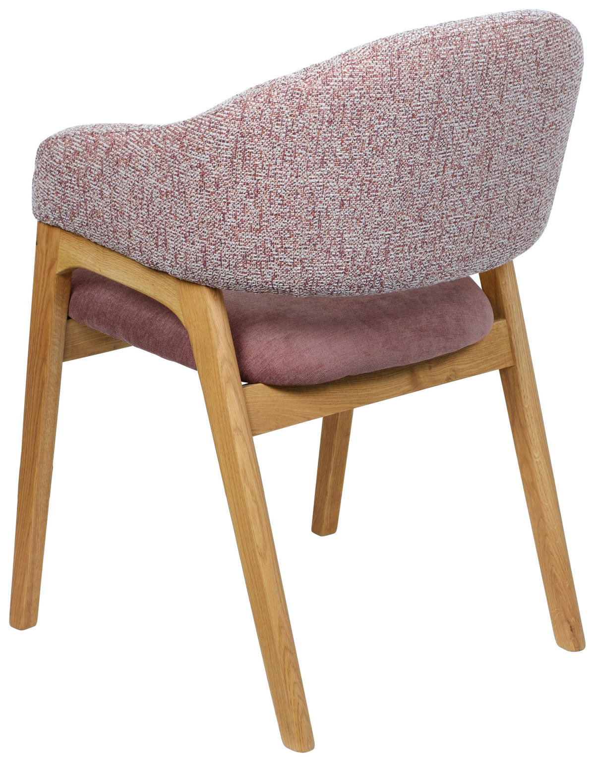 ARMLEHNSTUHL in Holz, Textil Rot  - Eichefarben/Rot, KONVENTIONELL, Holz/Textil (56,5/82,5/47,5cm) - Linea Natura