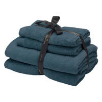 SADA RUČNÍKŮ A OSUŠEK, modrá - modrá, Basics, textil - Aquanova