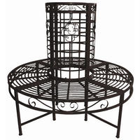 LAVIČKA KOLEM STROMU kov - černá, Basics, kov (121/112/121cm) - Gardenson