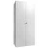 MEHRZWECKSCHRANK 80/185/54 cm  in Weiß  - Alufarben/Weiß, KONVENTIONELL, Holzwerkstoff/Kunststoff (80/185/54cm) - Xora