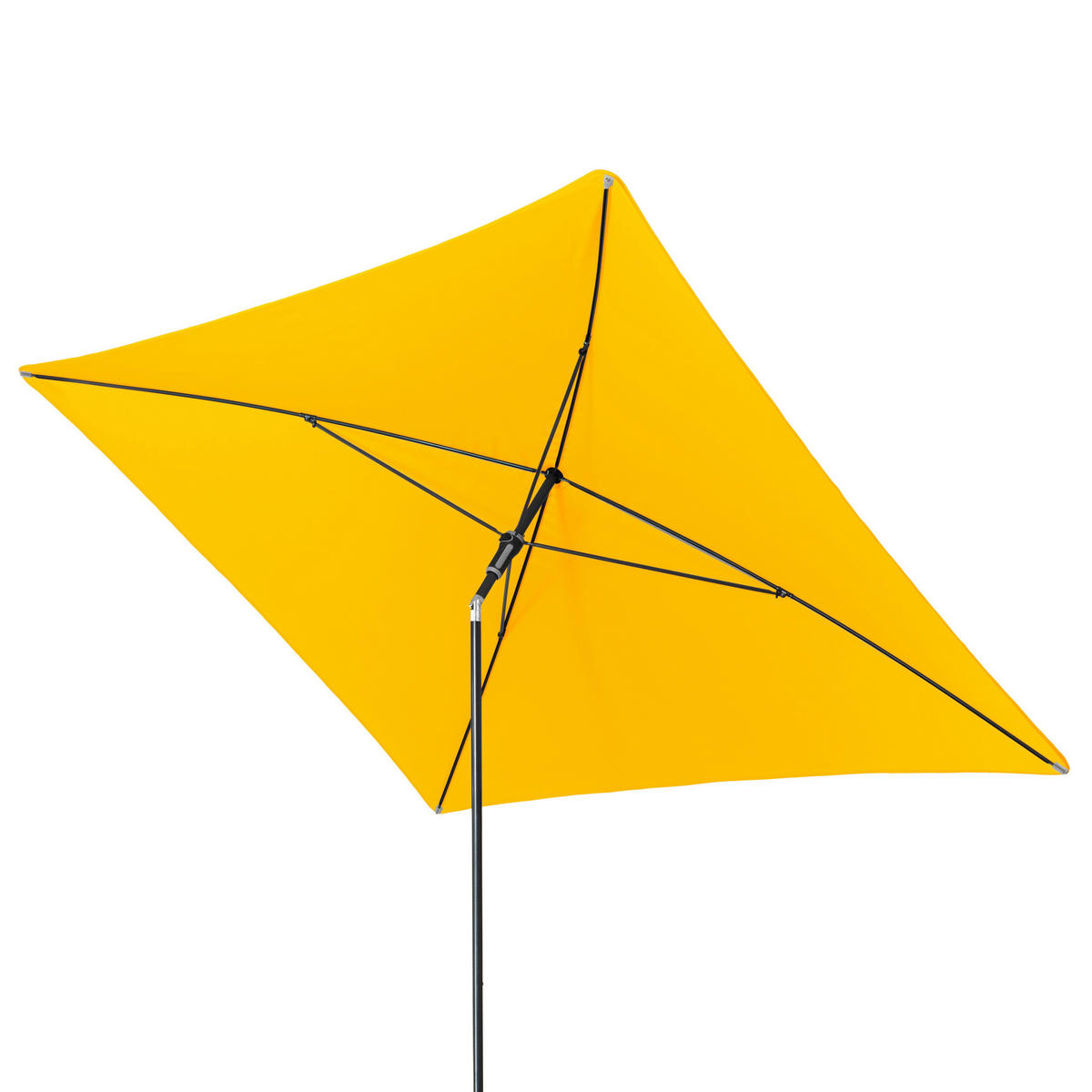 SONNENSCHIRM  230/190 cm  - Anthrazit/Gelb, Basics, Textil/Metall (230/190cm) - Doppler