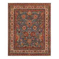 ORIENTTEPPICH 140/200 cm Malayer Hellblau, Beige  - Beige/Hellblau, LIFESTYLE, Textil (140/200cm) - Cazaris