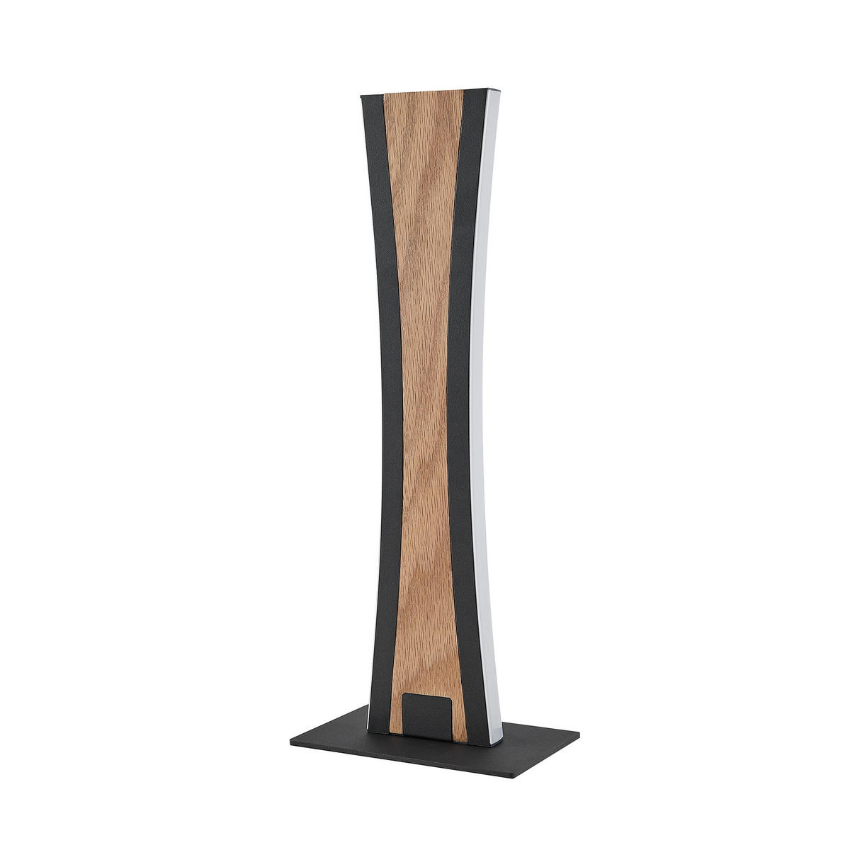 LED-TISCHLEUCHTE Ella 16/40,8/10 cm   - Eichefarben/Schwarz, Natur, Holz/Kunststoff (16/40,8/10cm) - Novel