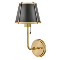 WANDLEUCHTE Clarke   - Goldfarben/Schwarz, KONVENTIONELL, Metall (40/18,4/22,2cm) - Elstead Lighting