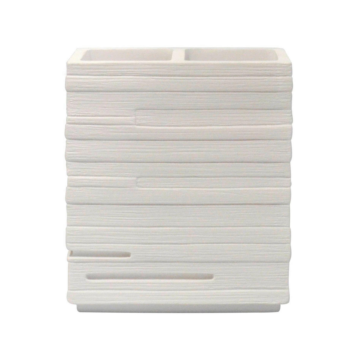 KELÍMEK NA ZUBNÍ KARTÁČEK bílá - bílá, Basics, plast (8/11,5/8cm) - Sadena