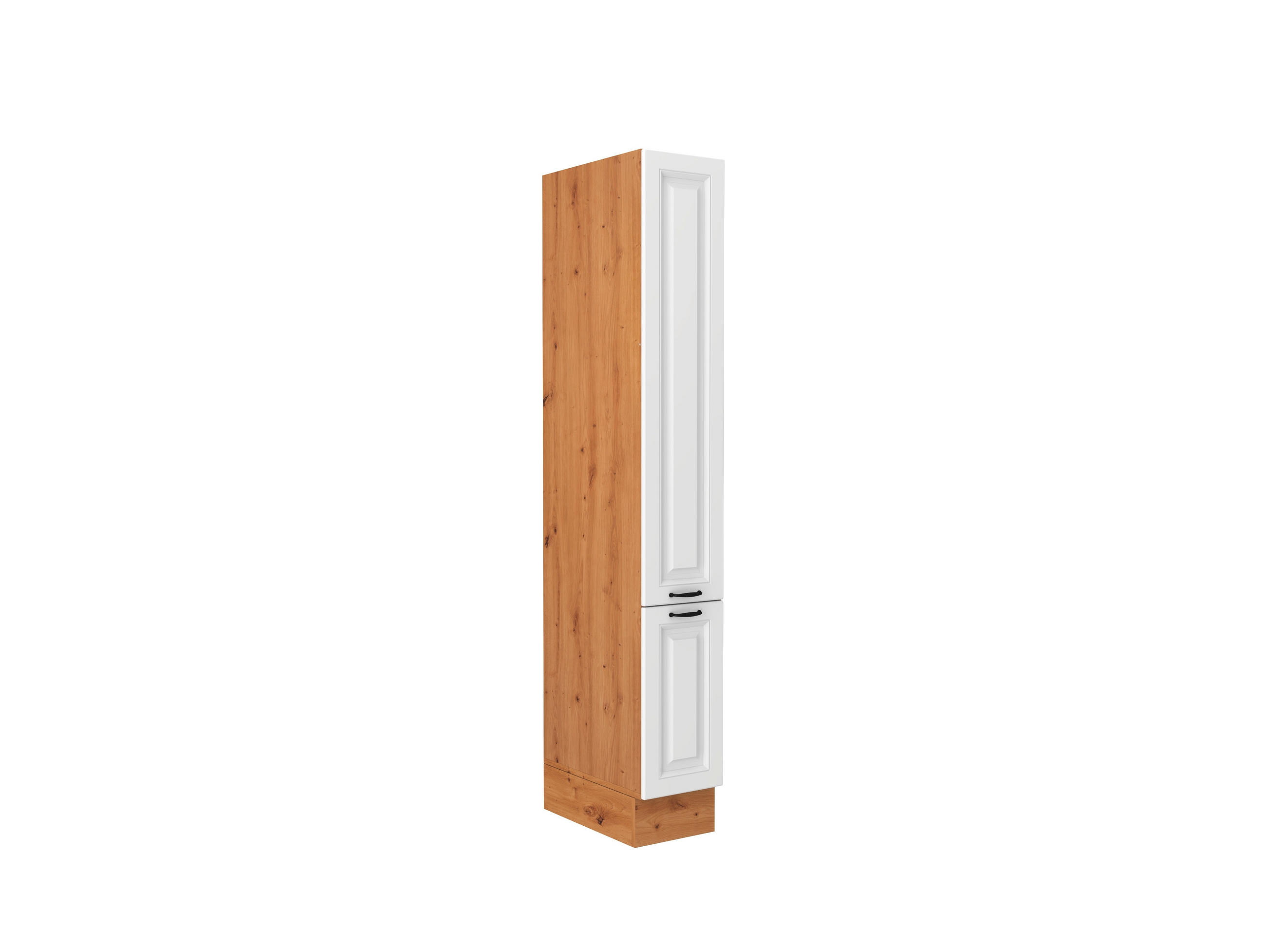IZVLEČNA OMARA - črna/bela, Konvencionalno, kovina/leseni material (30/205/57cm) - Xora