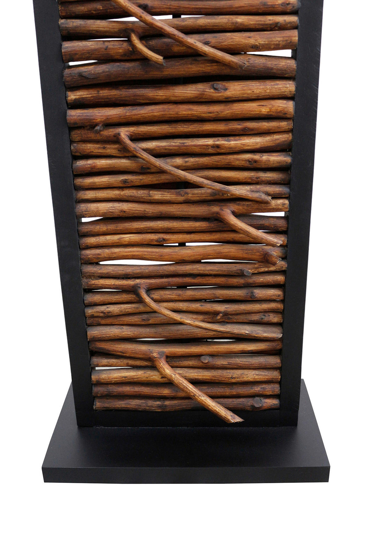 STEHLEUCHTE  35/163/20 cm   - Goldfarben/Schwarz, Design, Holz/Textil (35/163/20cm) - P & B