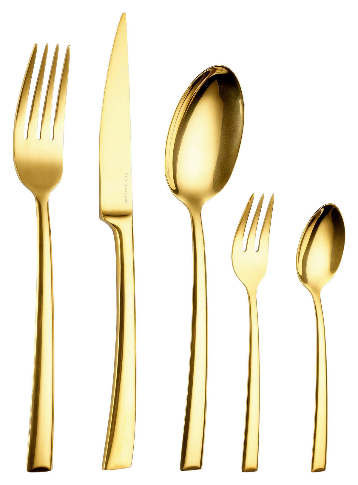 BESTECKSET Avelino Shiny  30-teilig  - Goldfarben, Design, Metall (35,5/25,5/5cm) - Echtwerk