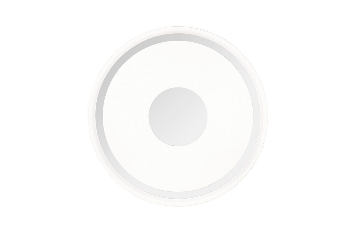 LED-DECKENLEUCHTE BUNDA 33/5 cm   - Chromfarben/Weiß, KONVENTIONELL, Kunststoff (33/5cm)