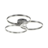 LED-DECKENLEUCHTE 75/71,1/15,1 cm   - Edelstahlfarben, Design, Kunststoff/Metall (75/71,1/15,1cm)