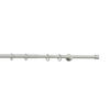 RUNDSTANGENGARNITUR   - Hellgrau, Basics, Metall (120-210cm) - Homeware