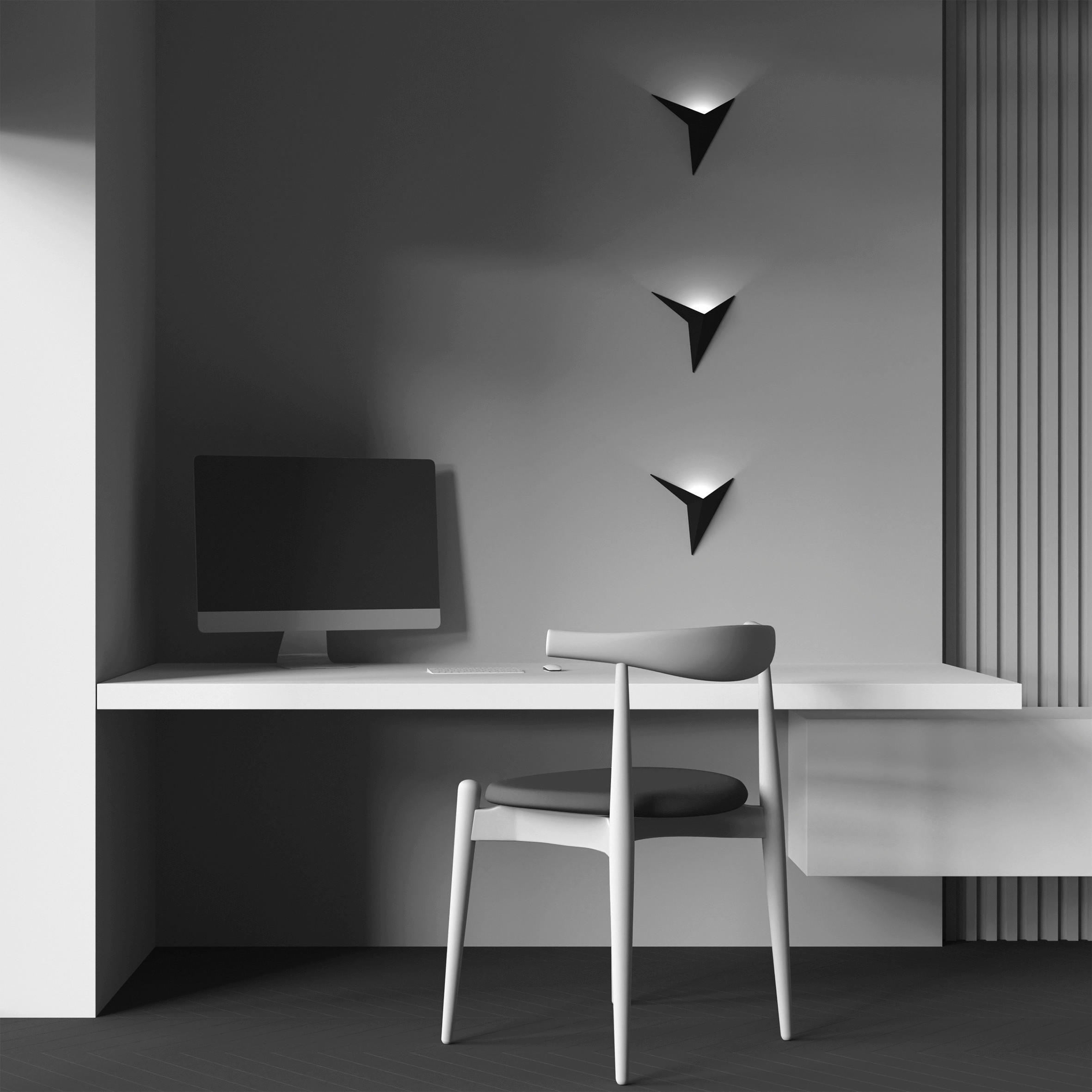 WANDLEUCHTE 7,5/20,5/24,8 cm   - Schwarz, Trend, Metall (7,5/20,5/24,8cm) - MAYTONI