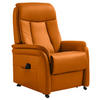FERNSEHSESSEL in Orange  - Schwarz/Orange, Konventionell, Leder/Kunststoff (74/107/84cm) - Valdera