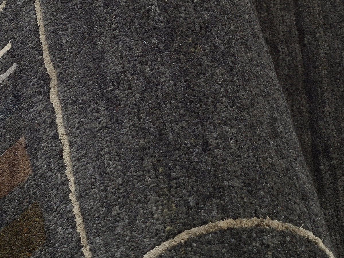 WOLLTEPPICH 200/250 cm Grau, Schwarz  - Schwarz/Grau, Basics, Textil (200/250cm) - Novel