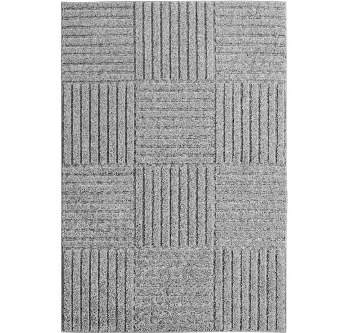 FLACHWEBETEPPICH 240/340 cm ART Silberfarben rechteckig  - Silberfarben, Basics, Kunststoff/Textil (240/340cm) - Novel