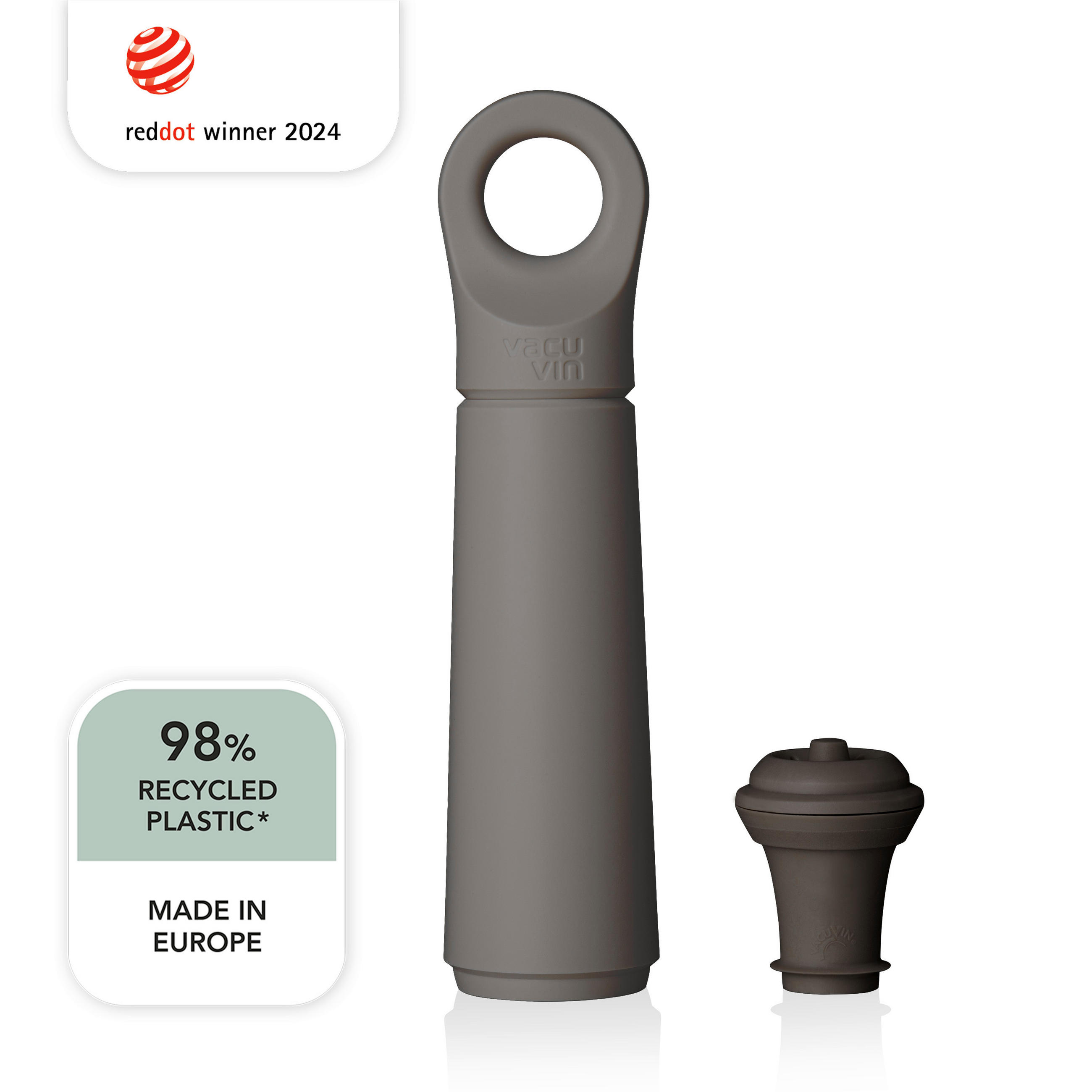 PUMPA ZA VINO  - antracit, Basics, plastika (21,9/6,6/3,9cm) - Vacu Vin