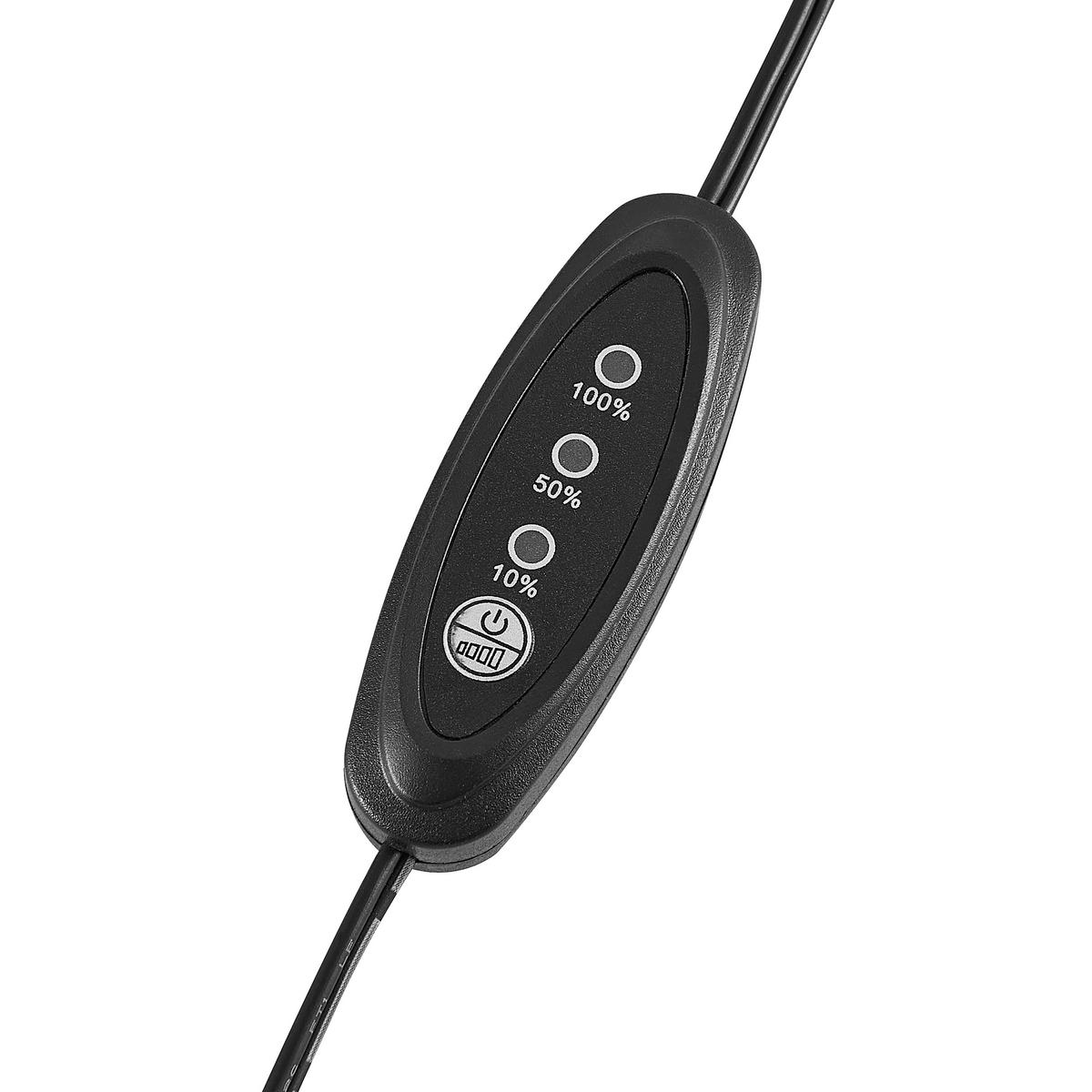 LED-TISCHLEUCHTE Ella 16/40,8/10 cm   - Eichefarben/Schwarz, Natur, Holz/Kunststoff (16/40,8/10cm) - Novel