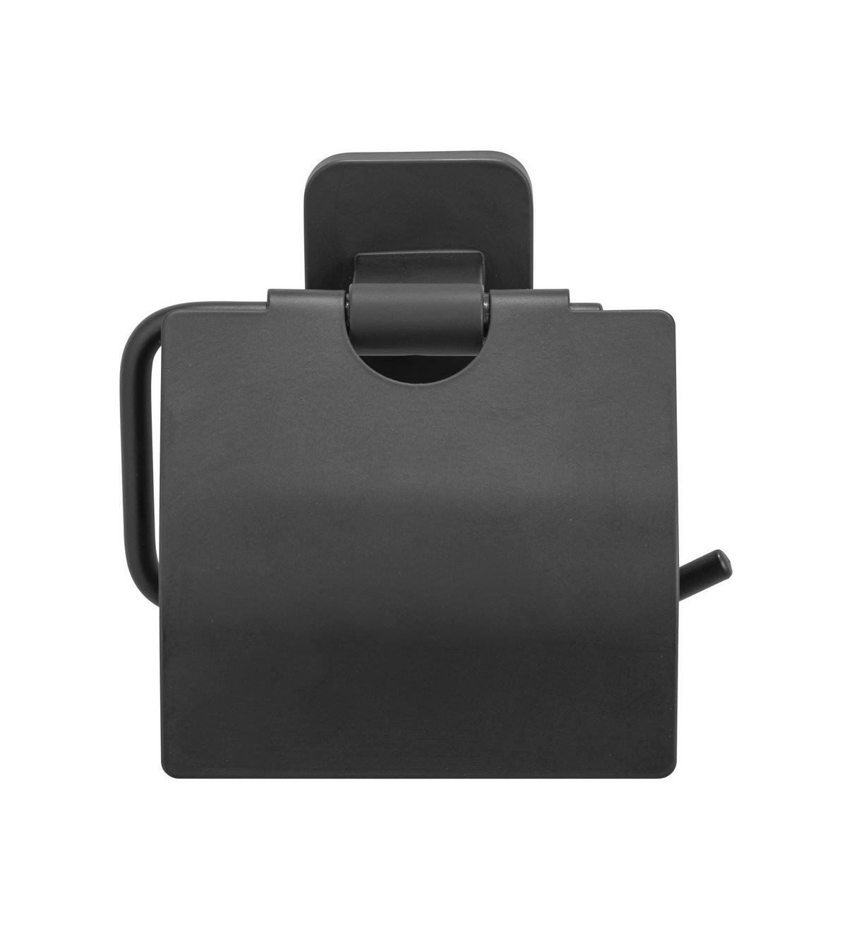 TOILETTENPAPIERHALTER - Schwarz, KONVENTIONELL, Metall (14,5/13/6,5cm) - Wenko